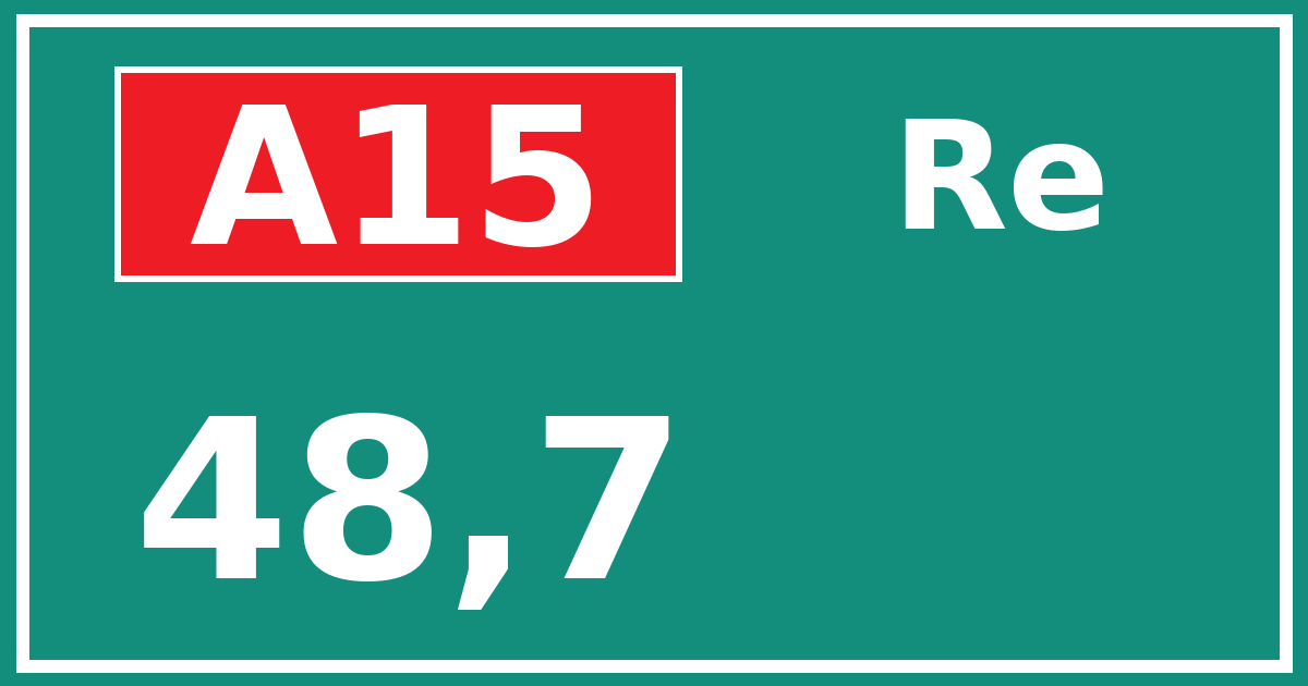 Hectometerbord A15 48,7 zijde Re