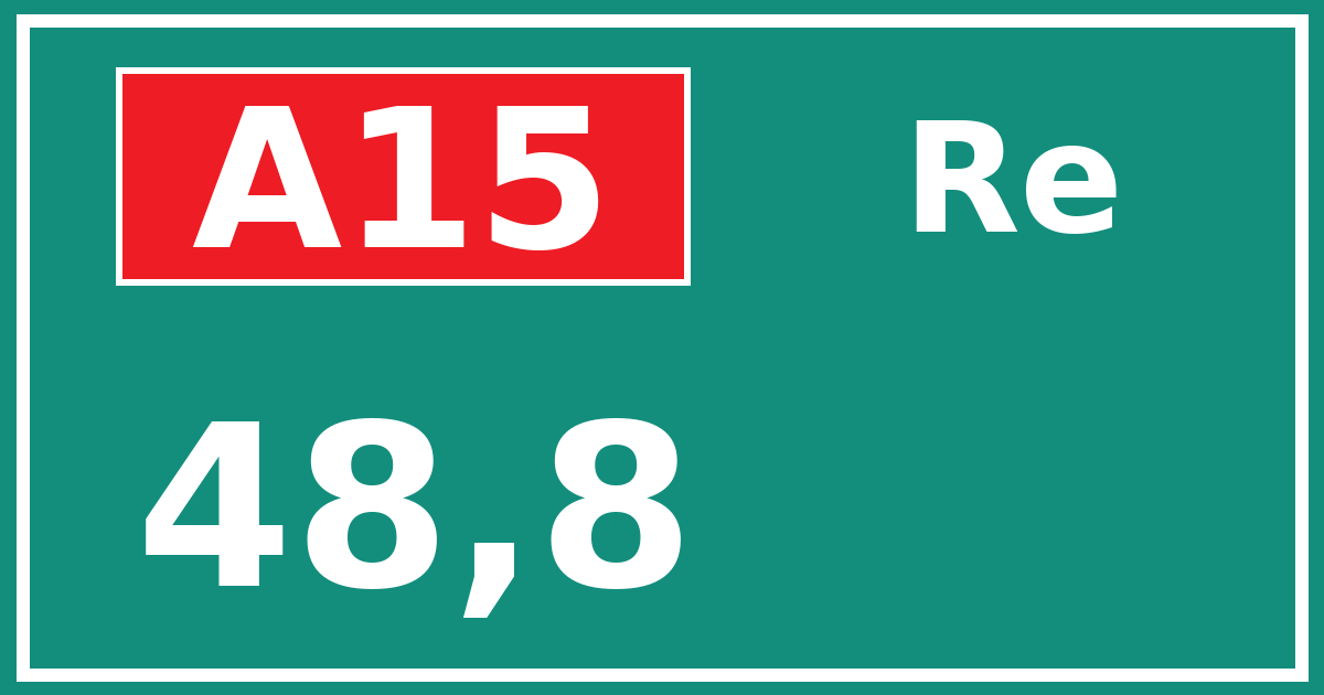 Hectometerbord A15 48,8 zijde Re