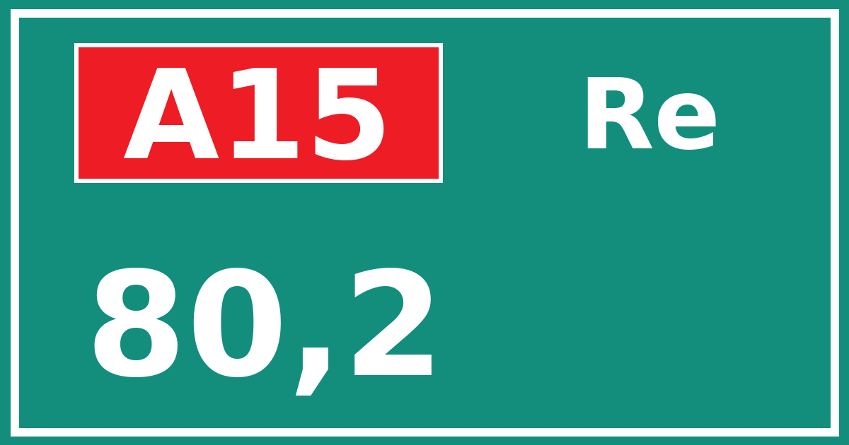 Hectometerbord A15 80,2 zijde Re