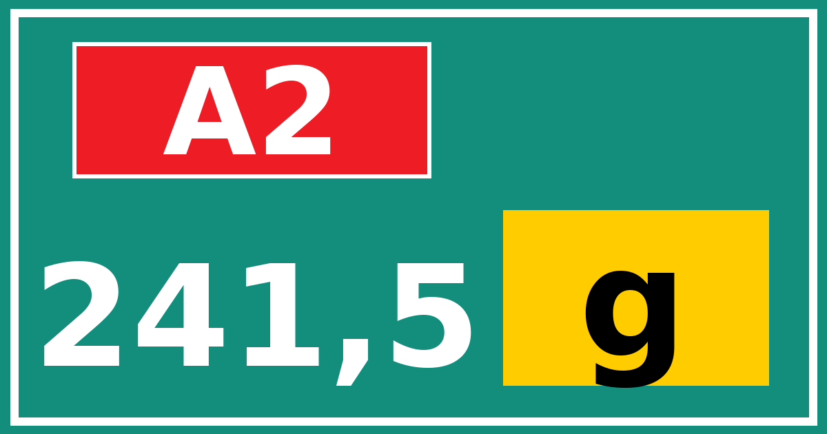 Hectometerbord A2 241,5 letter g