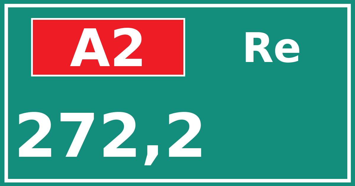Hectometerbord A2 272,2 zijde Re