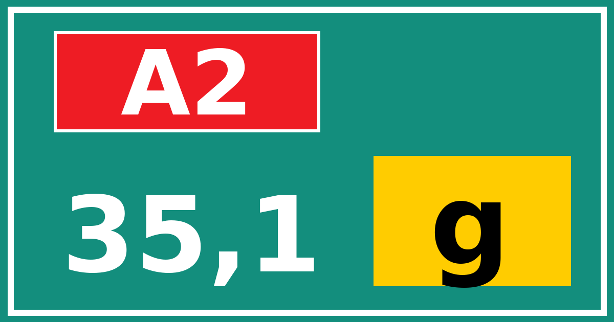 Hectometerbord A2 35,1 letter g
