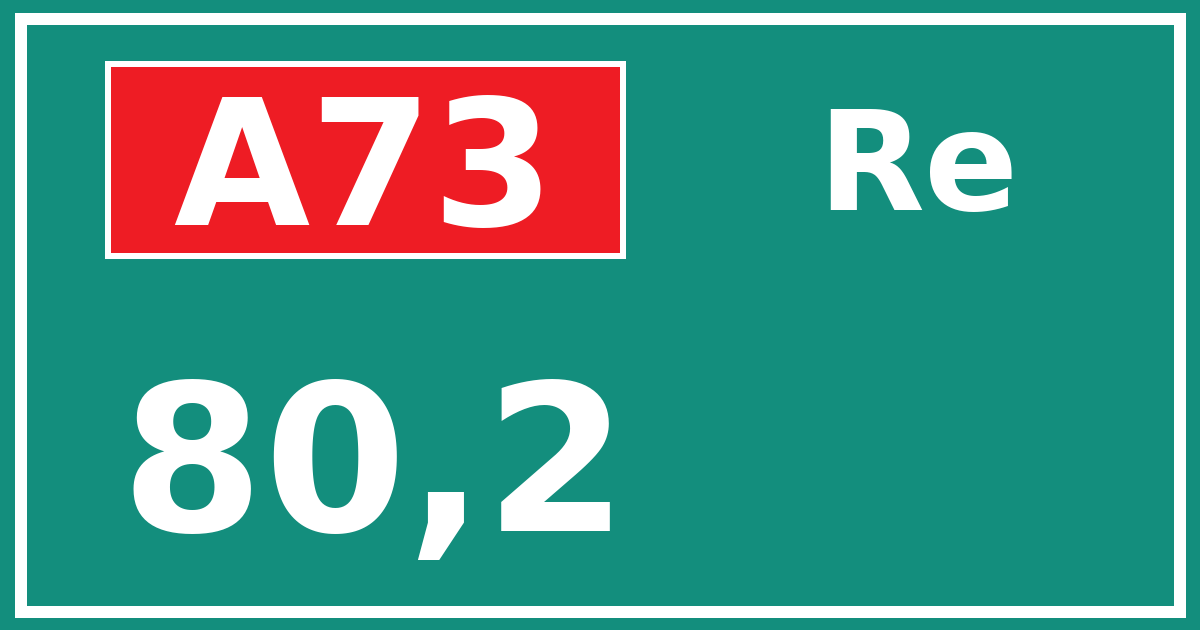 Hectometerbord A73 80,2 zijde Re
