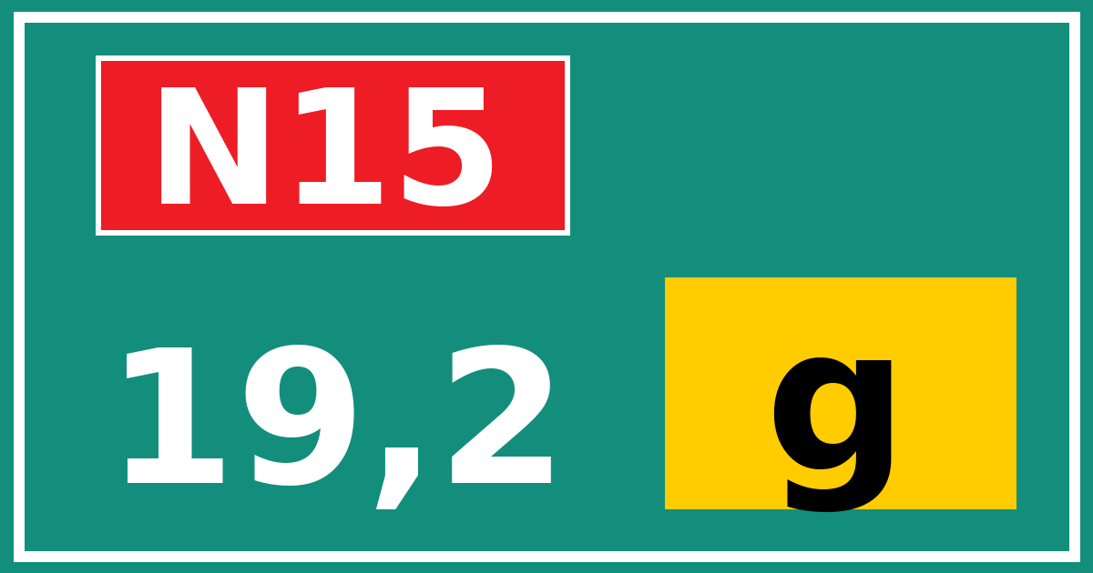Hectometerbord N15 19,2 letter g