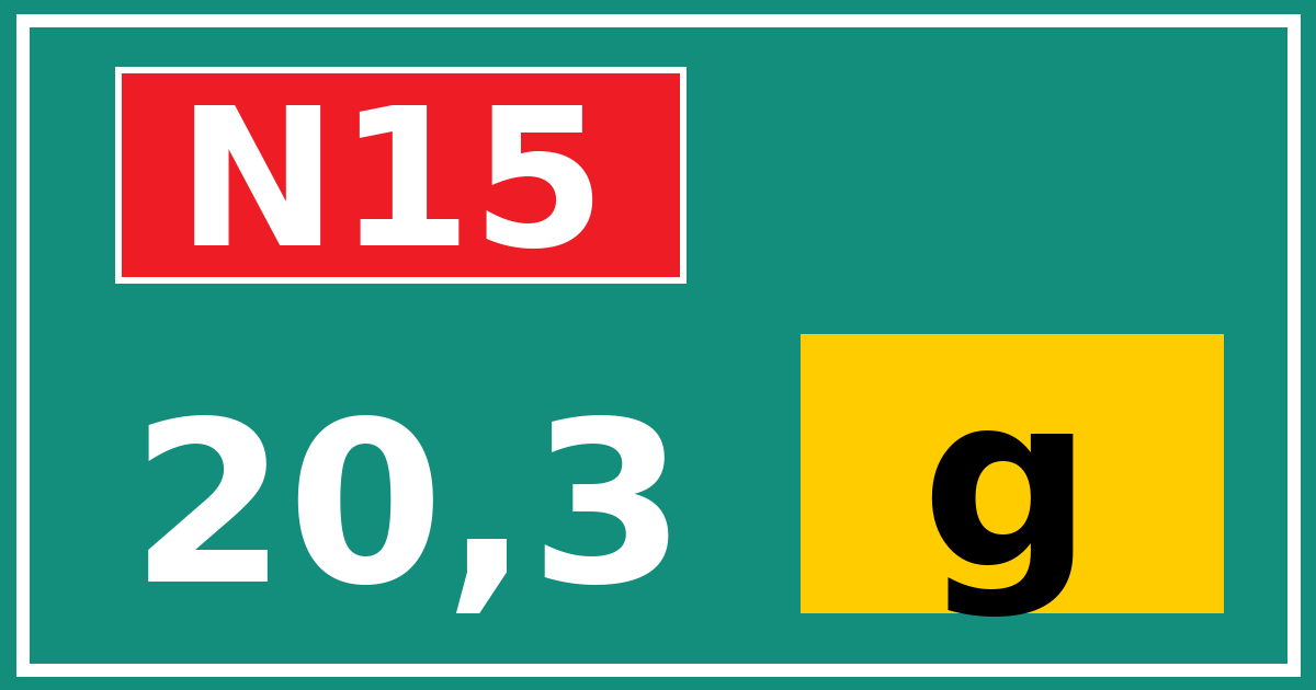 Hectometerbord N15 20,3 letter g
