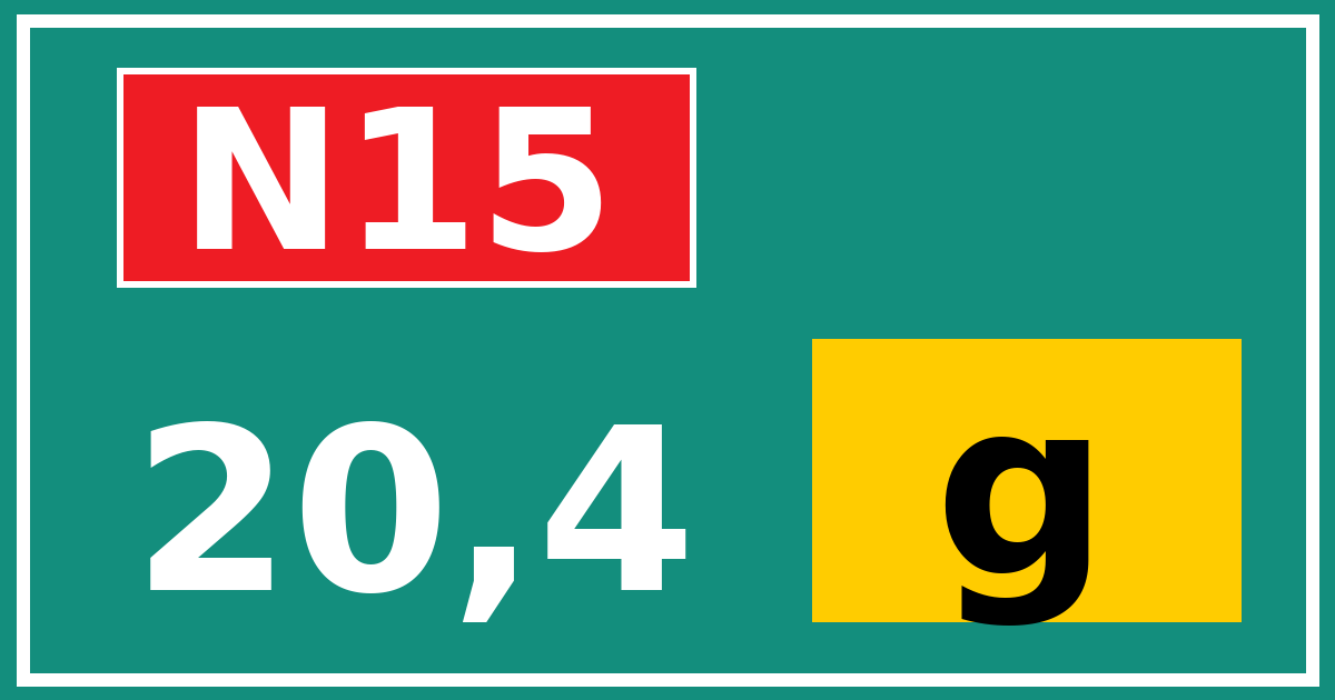 Hectometerbord N15 20,4 letter g