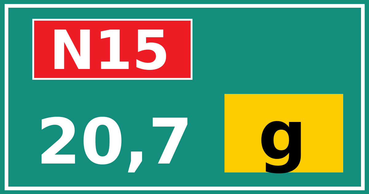 Hectometerbord N15 20,7 letter g