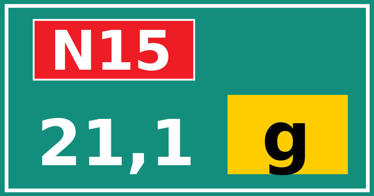 Hectometerbord N15 21,1 letter g