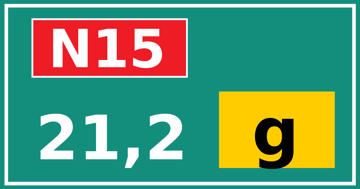 Hectometerbord N15 21,2 letter g