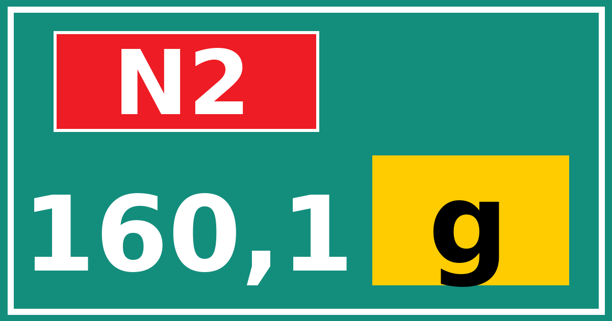 Hectometerbord N2 160,1 letter g