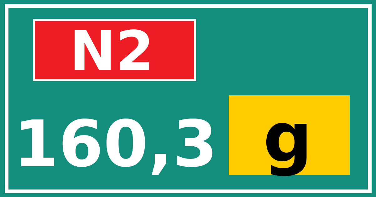Hectometerbord N2 160,3 letter g
