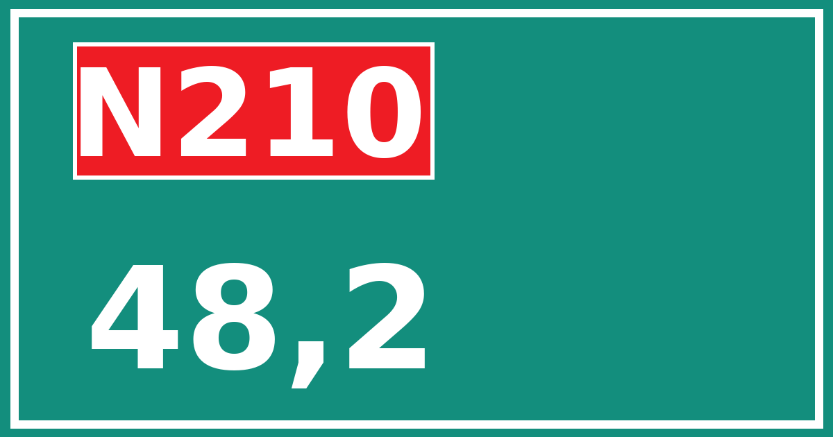 Hectometerbord N210 48,2