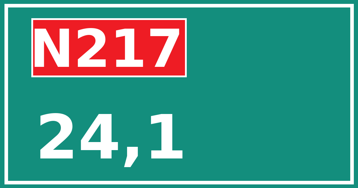 Hectometerbord N217 24,1