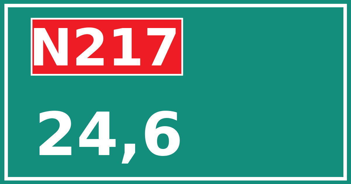 Hectometerbord N217 24,6