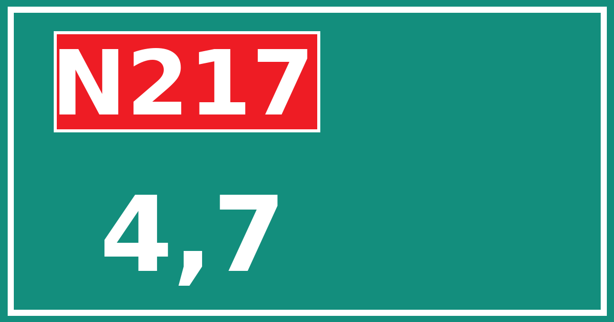 Hectometerbord N217 4,7