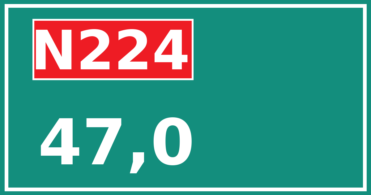 Hectometerbord N224 47,0