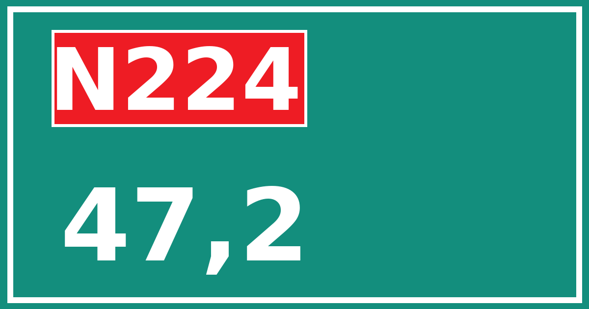 Hectometerbord N224 47,2