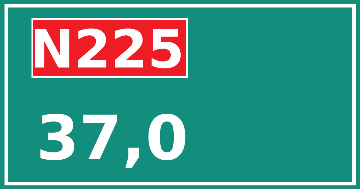 Hectometerbord N225 37,0
