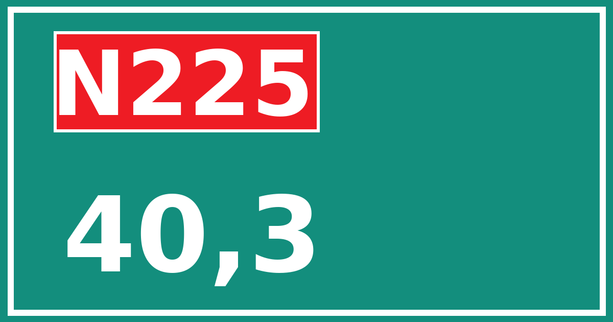 Hectometerbord N225 40,3