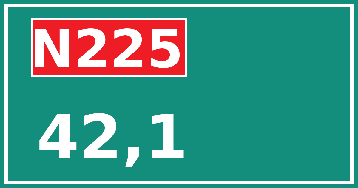 Hectometerbord N225 42,1