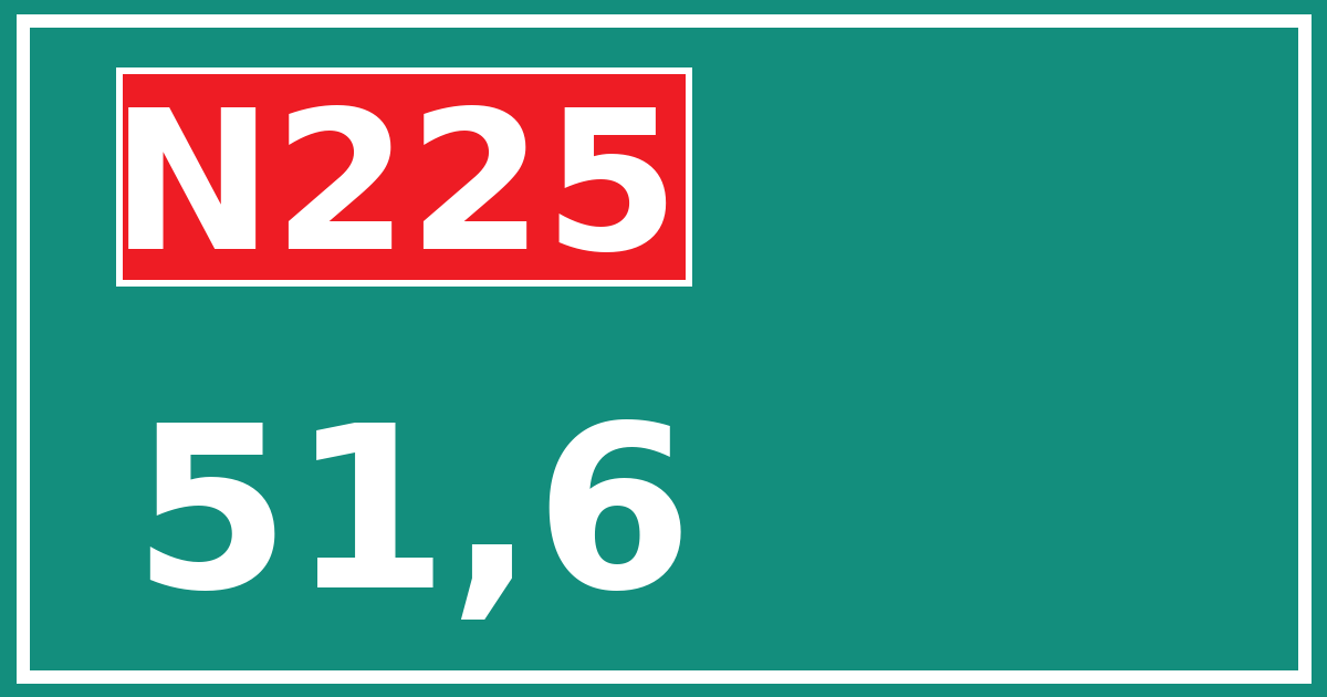 Hectometerbord N225 51,6