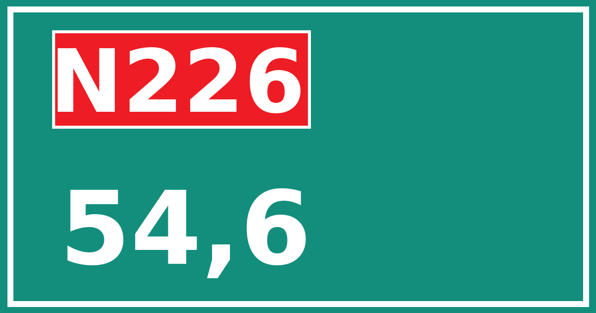 Hectometerbord N226 54,6