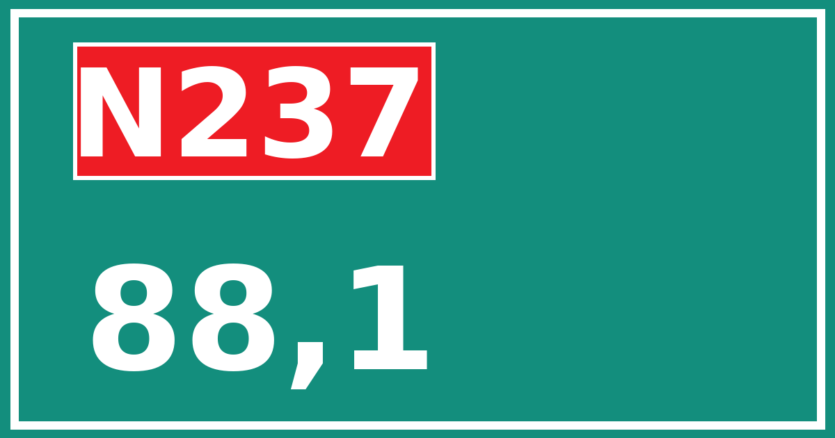 Hectometerbord N237 88,1