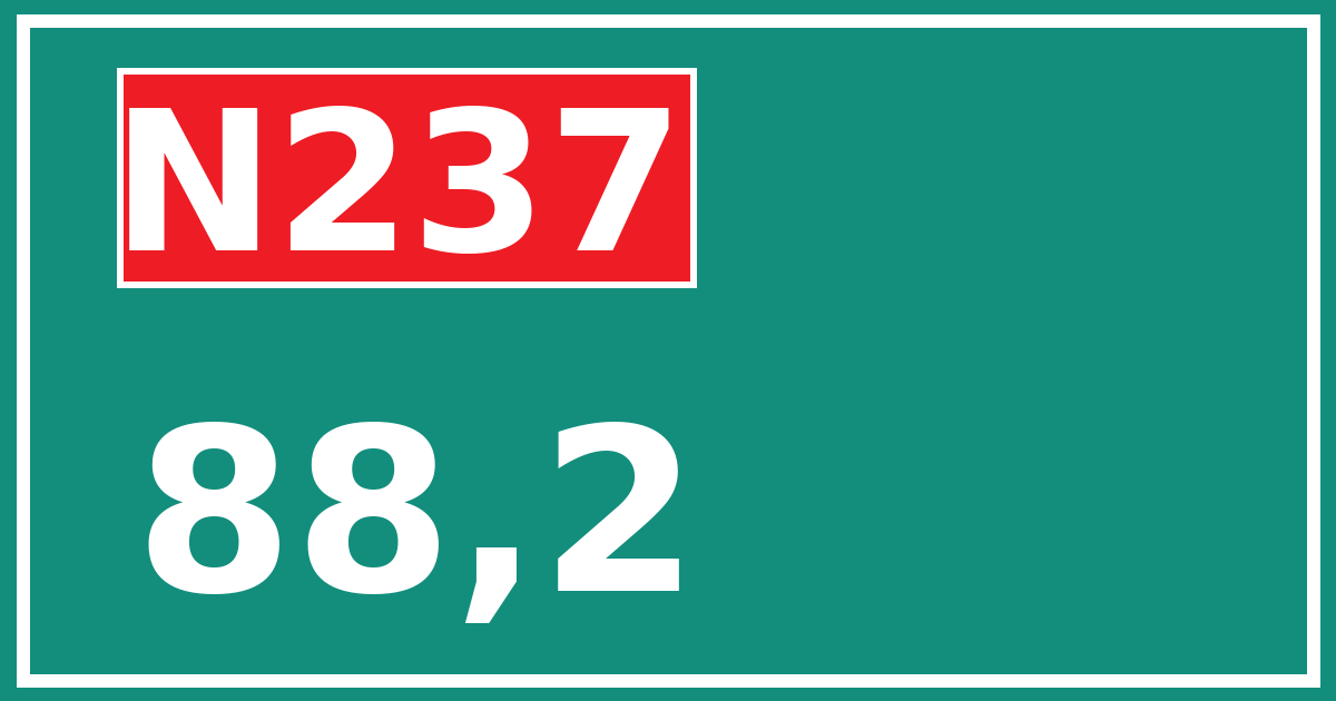 Hectometerbord N237 88,2