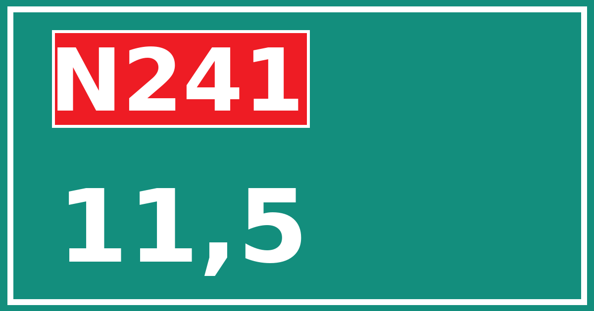 Hectometerbord N241 11,5