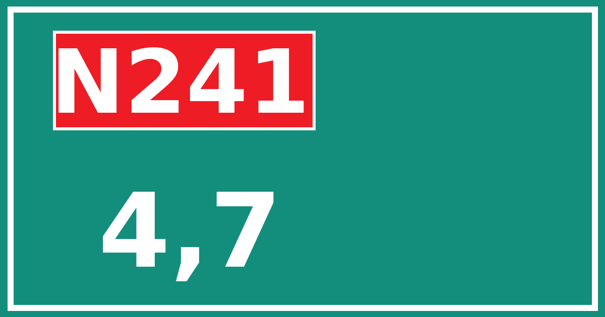 Hectometerbord N241 4,7