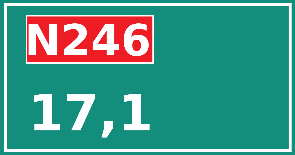 Hectometerbord N246 17,1