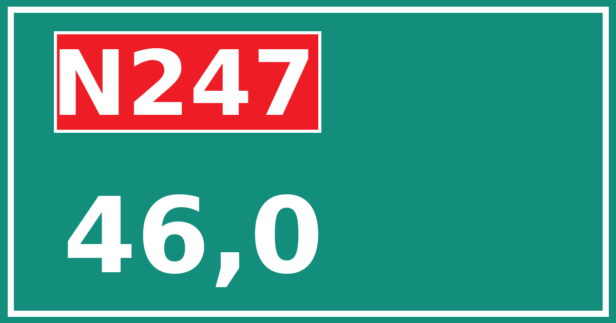 Hectometerbord N247 46,0