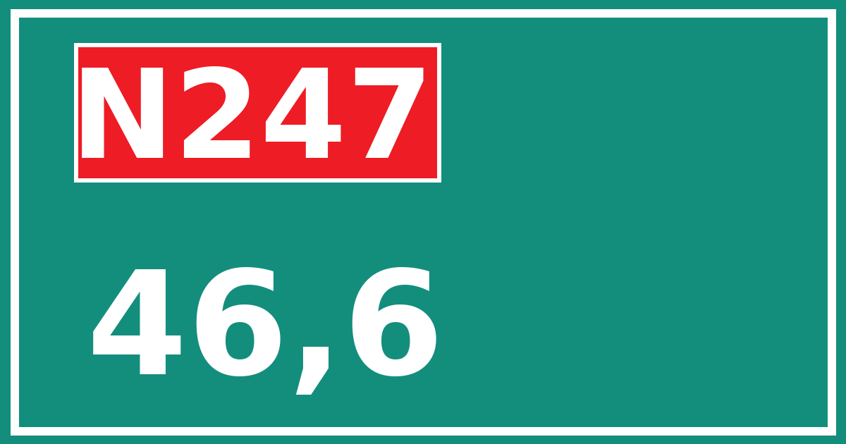 Hectometerbord N247 46,6