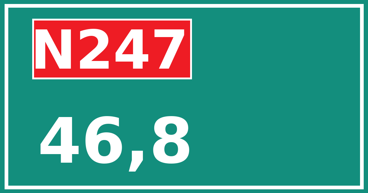 Hectometerbord N247 46,8