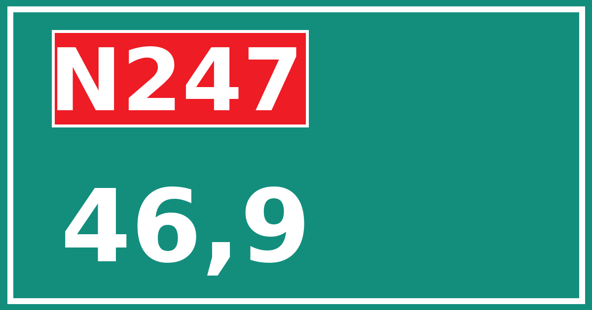Hectometerbord N247 46,9