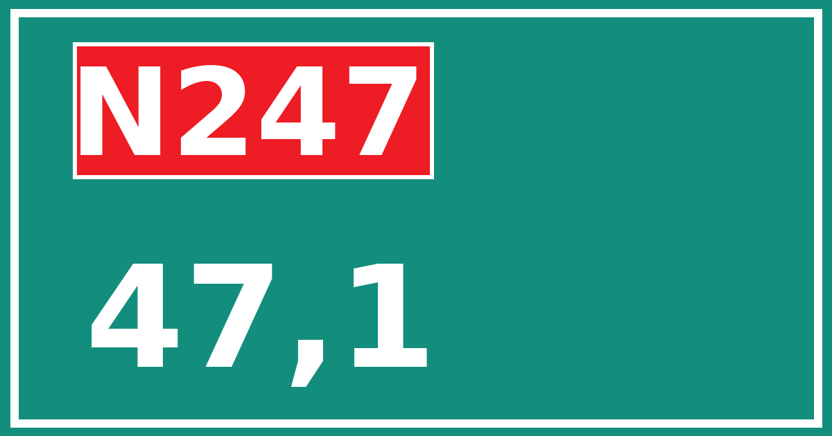 Hectometerbord N247 47,1