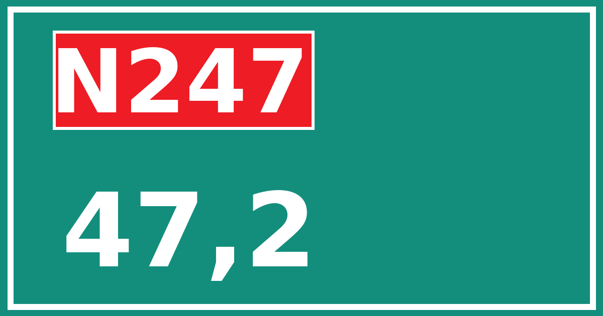 Hectometerbord N247 47,2