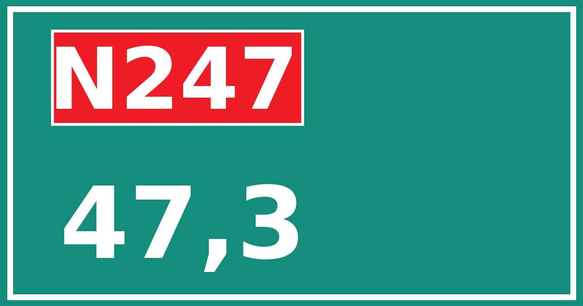 Hectometerbord N247 47,3