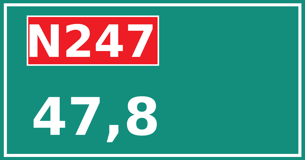 Hectometerbord N247 47,8