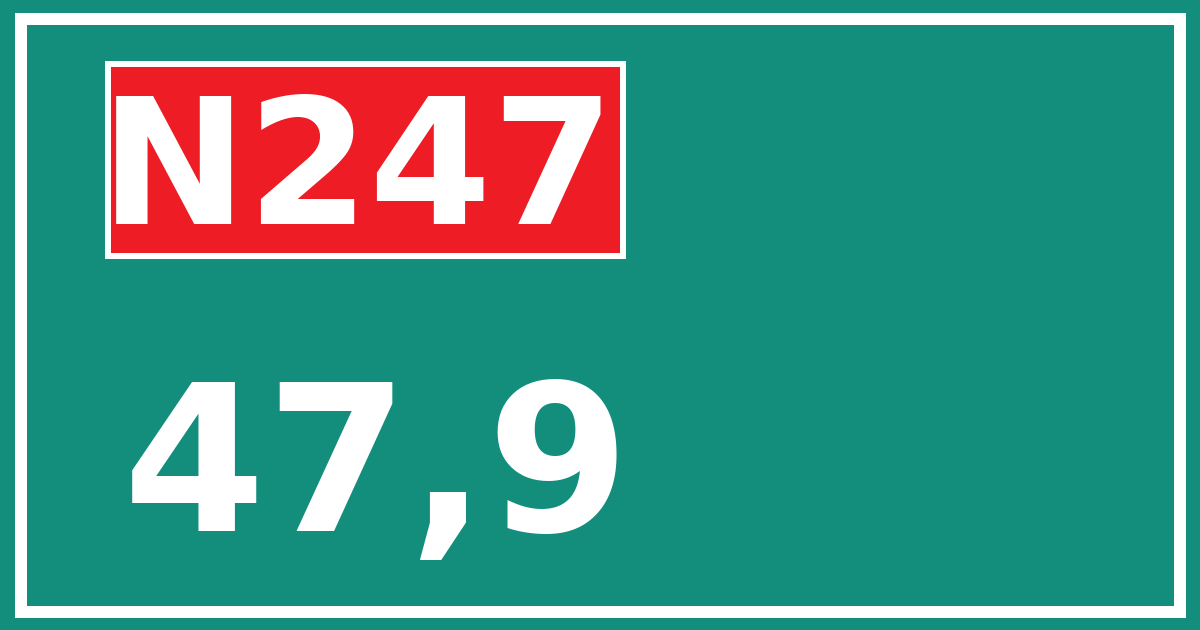 Hectometerbord N247 47,9