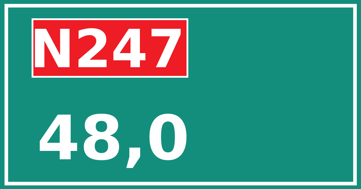 Hectometerbord N247 48,0