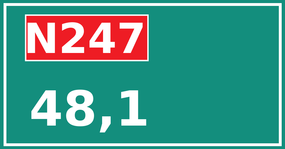Hectometerbord N247 48,1