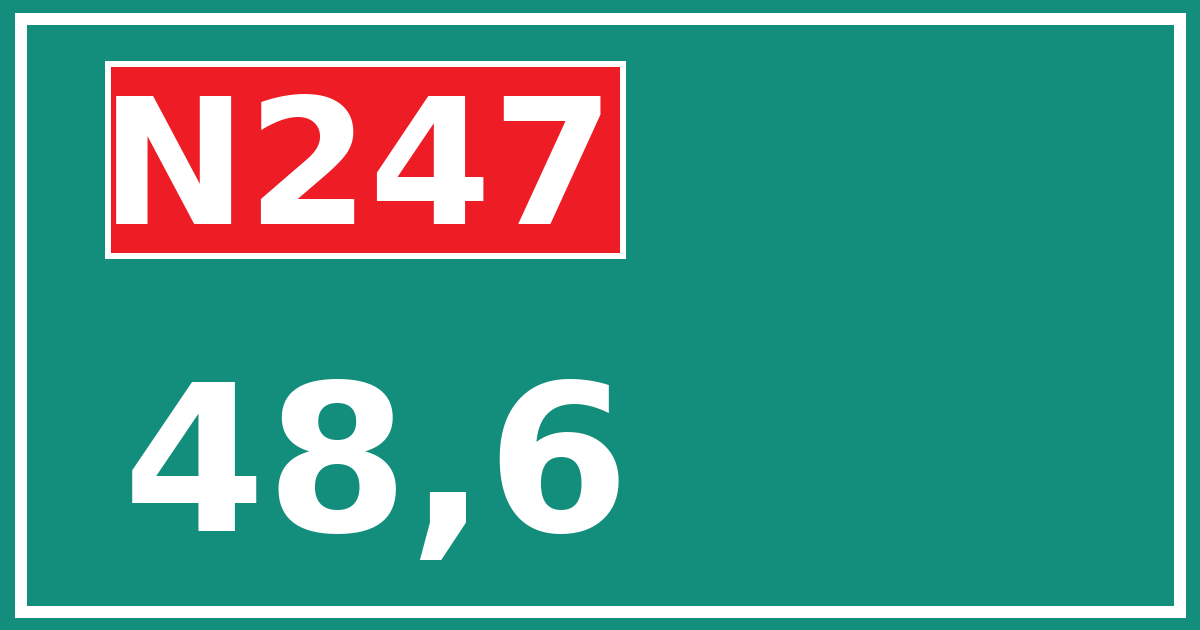 Hectometerbord N247 48,6