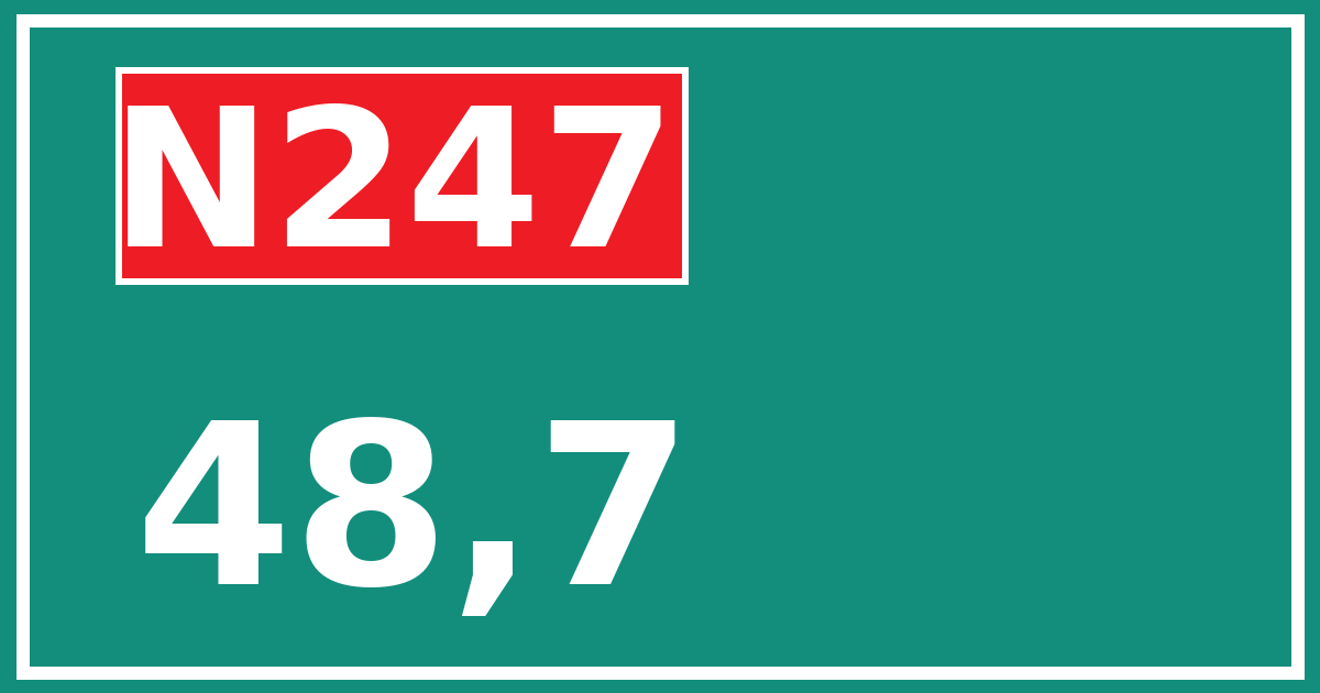 Hectometerbord N247 48,7