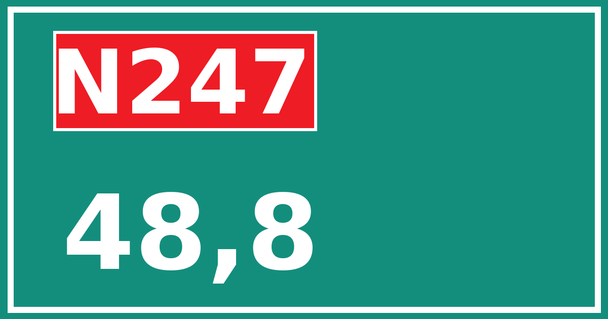 Hectometerbord N247 48,8