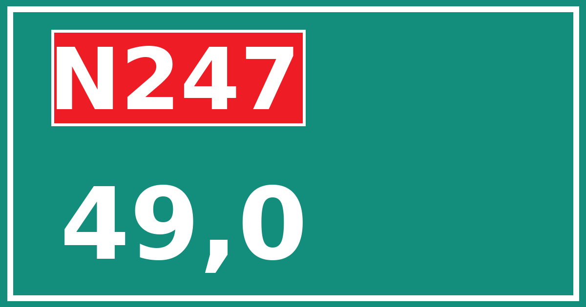 Hectometerbord N247 49,0