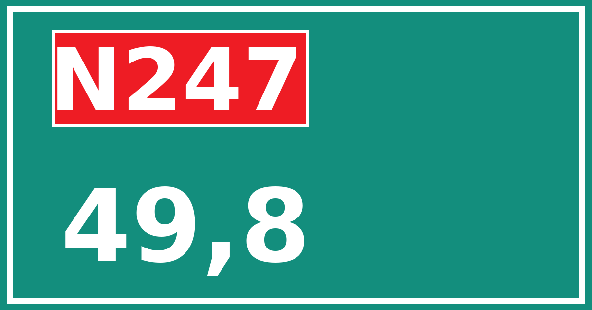 Hectometerbord N247 49,8