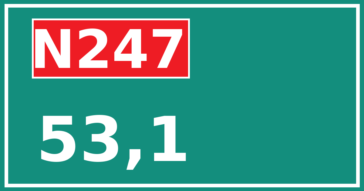 Hectometerbord N247 53,1