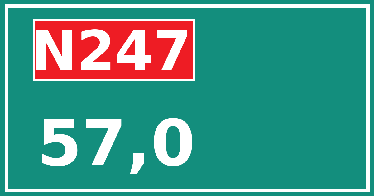 Hectometerbord N247 57,0