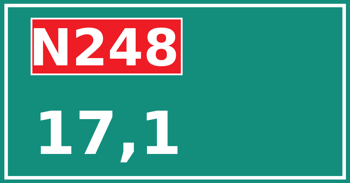 Hectometerbord N248 17,1